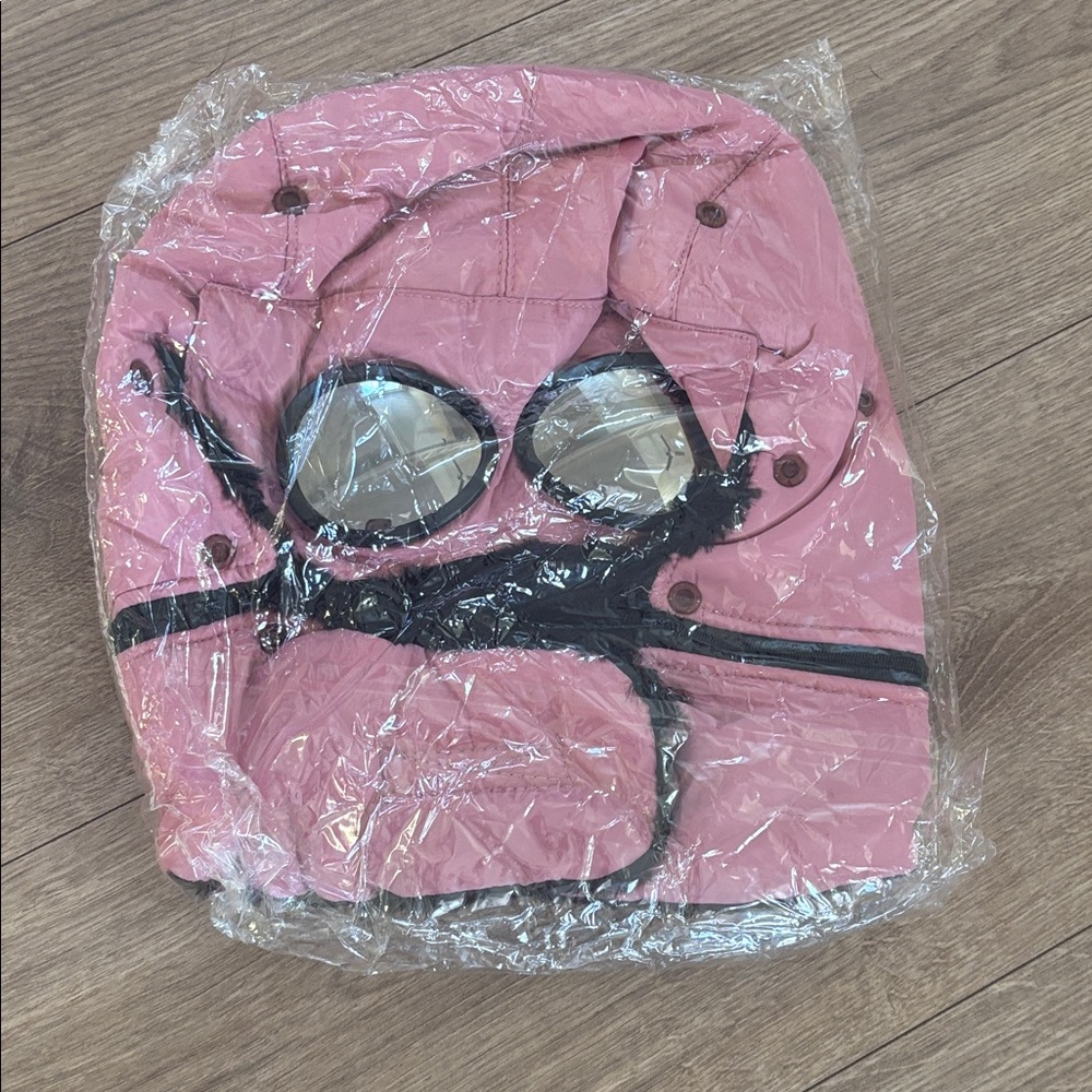 Pink Women's Hat with Goggles